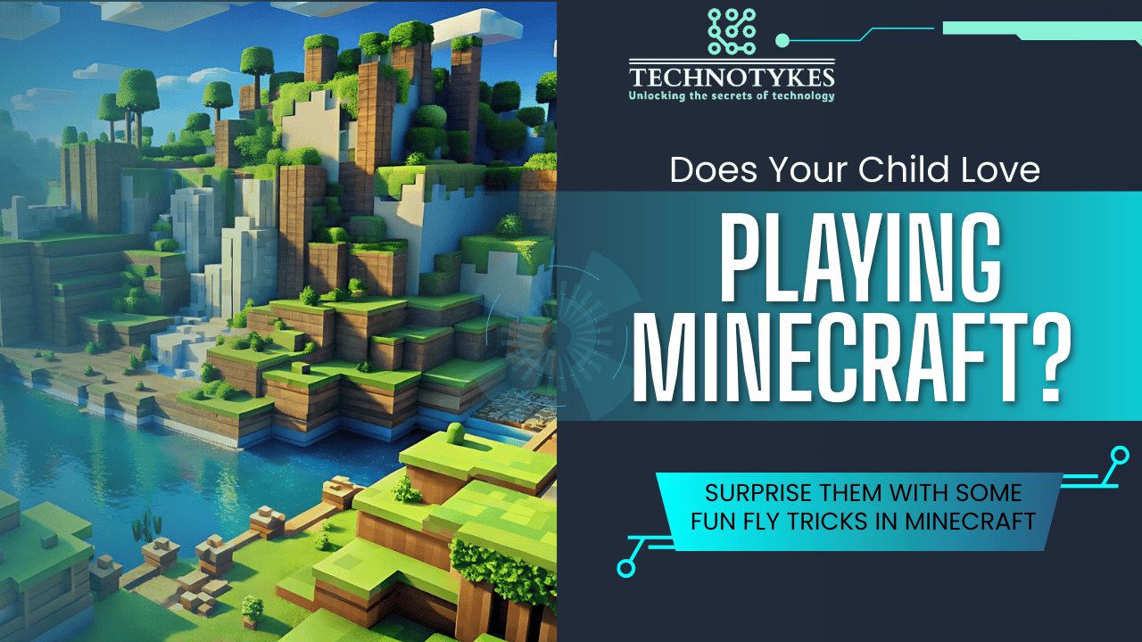 This image describes that surprise your child with some fun fly tricks in minecraft.