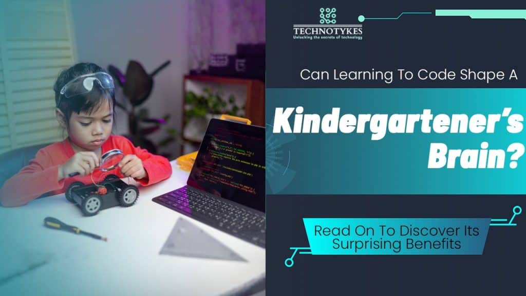 Coding activity for young children at Techno Tykes kindergarten.