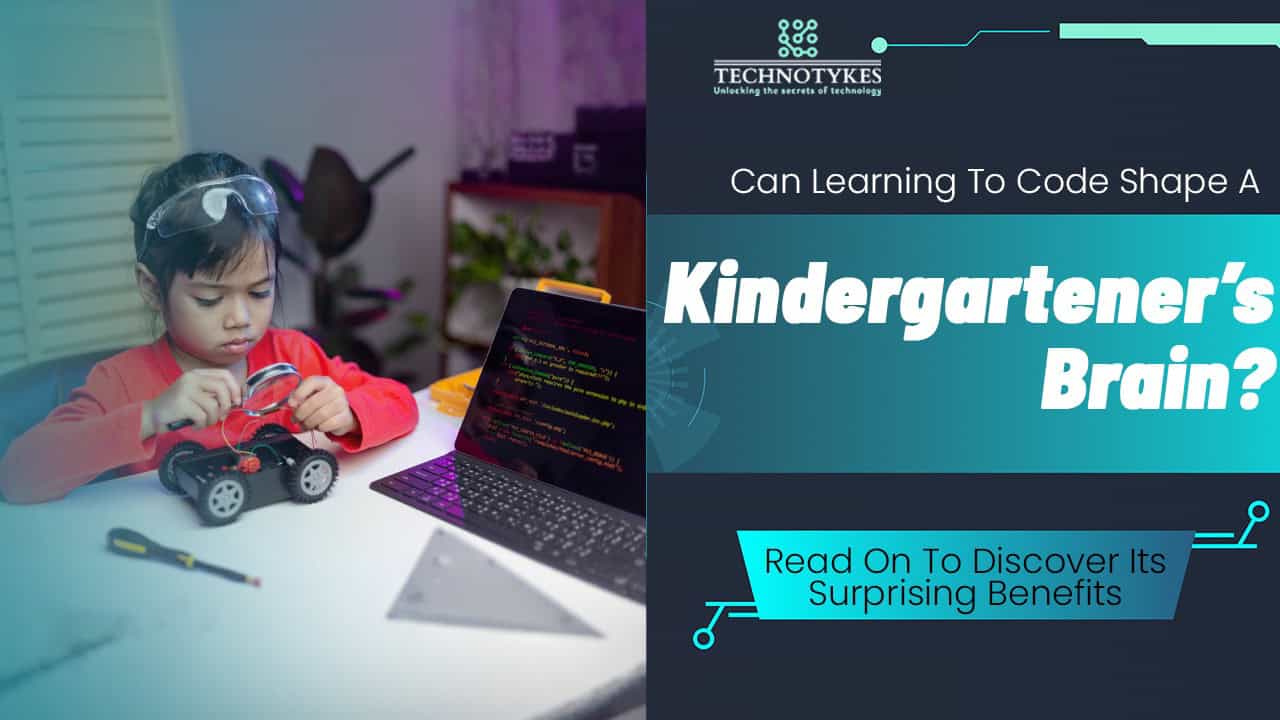 Coding activity for young children at Techno Tykes kindergarten.