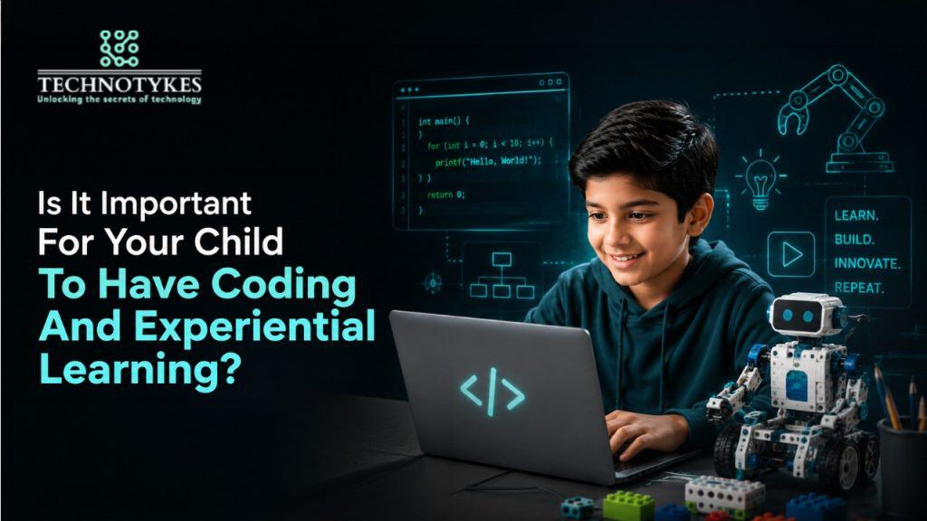 Child coding with robotics and technology tools for STEM education.