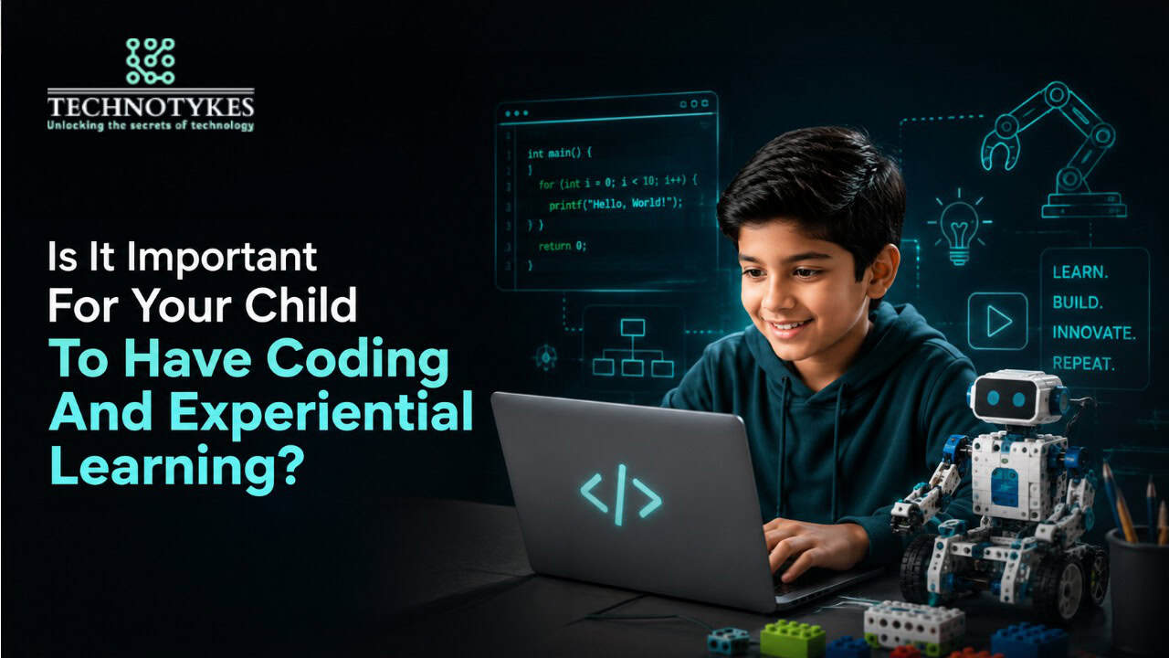 Child coding with robotics and technology tools for STEM education.